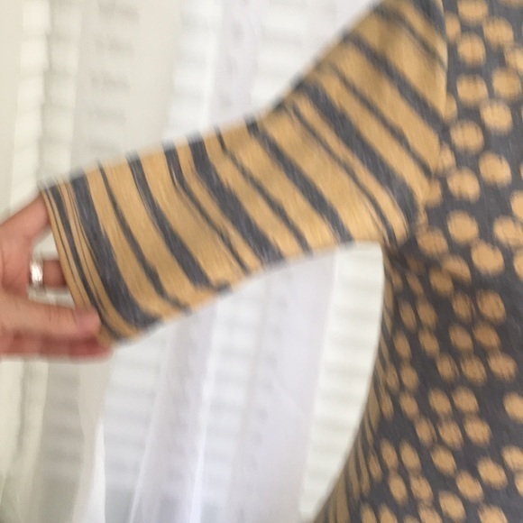 NWT LULAROE JULIA SHEATH DRESS IN GREY AND TAN - Picture 2 of 7